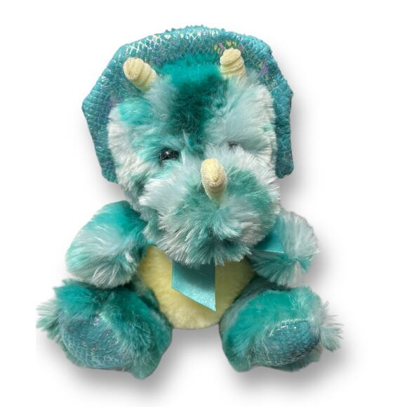 Walmart 9" Blue Camo Dino Dragon Plush Stuffed Animal Way to Celebrate Gift - Picture 2 of 12